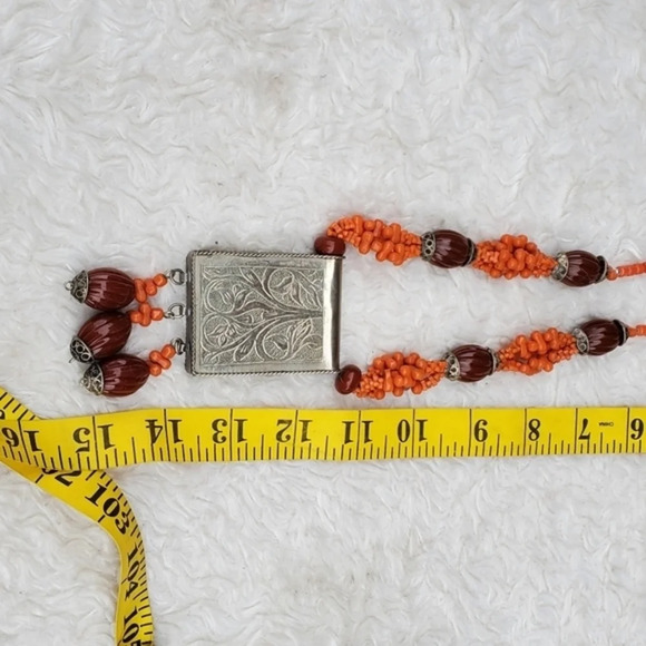 Vintage SeedBead Boho 80's Necklace - Picture 4 of 8